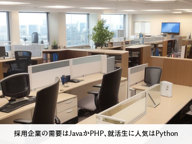 採用企業の需要はJavaかPHP、就活生に人気はPython