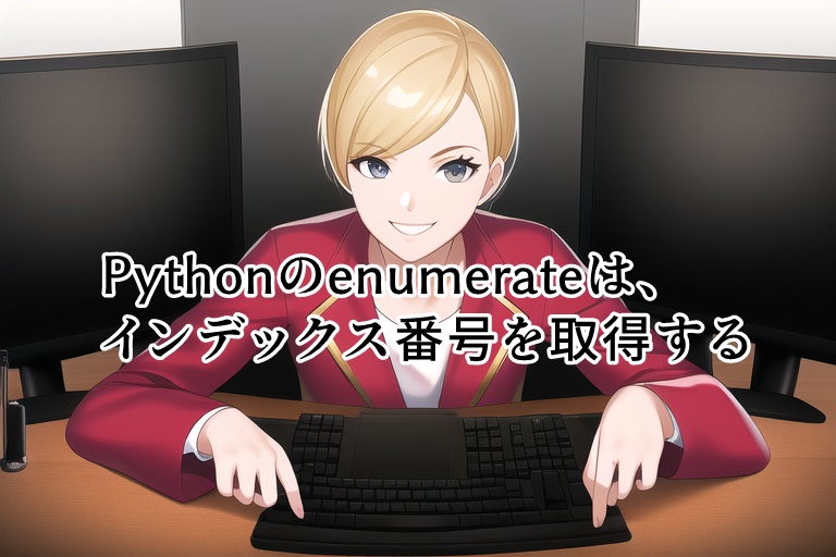 enumerateはインデックス番号取得