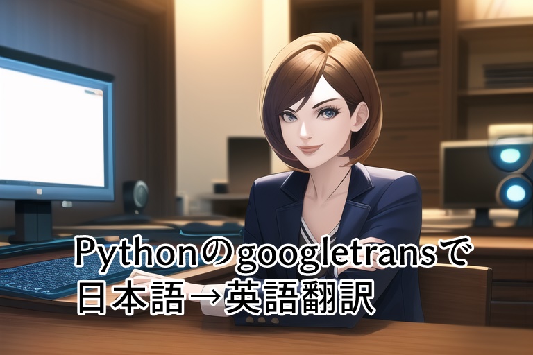 pythonのgoogletransモジュールで日本語を英語に変換