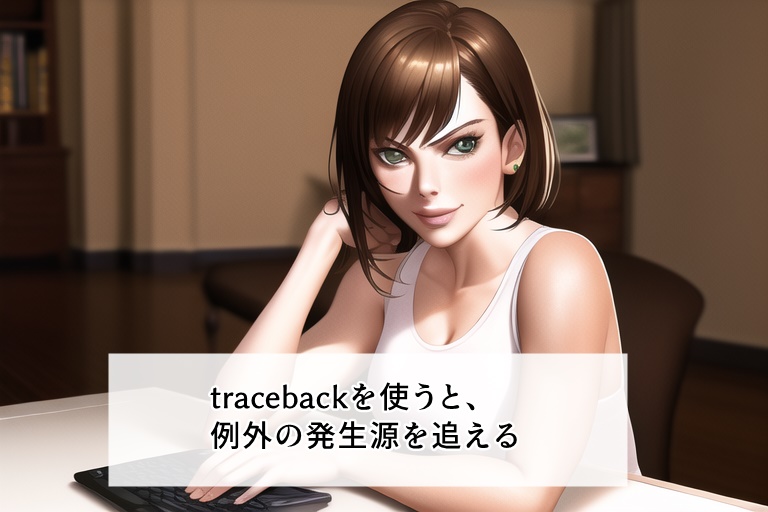 try exceptで、tracebackを使う