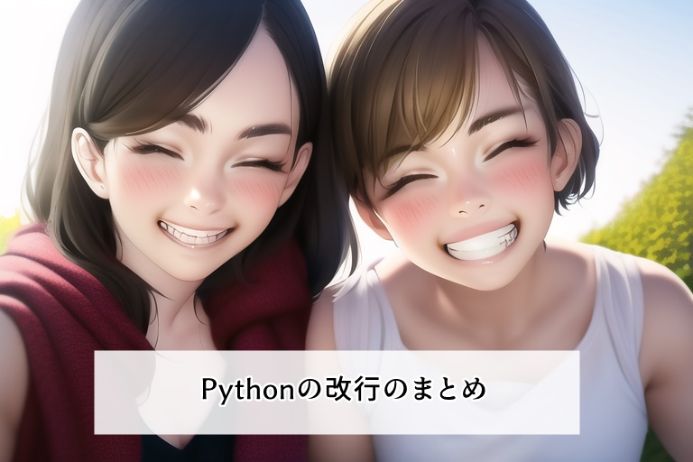 pythonの改行まとめ