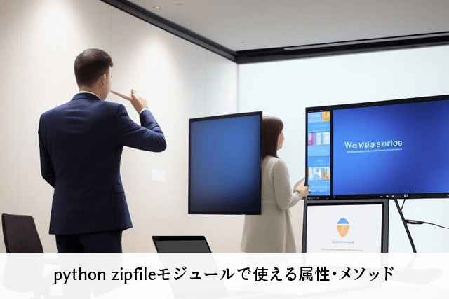 python zipfileモジュールで使える属性・メソッド