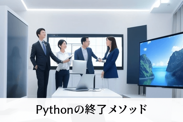 Pythonの終了メソッド