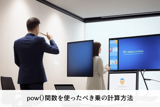 pow()関数を使ったべき乗の計算方法