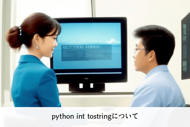 python int tostringについて