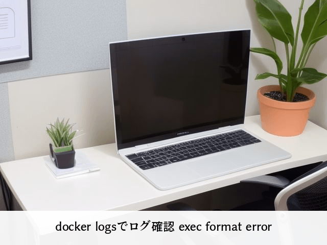 docker logsでログ確認 exec format error