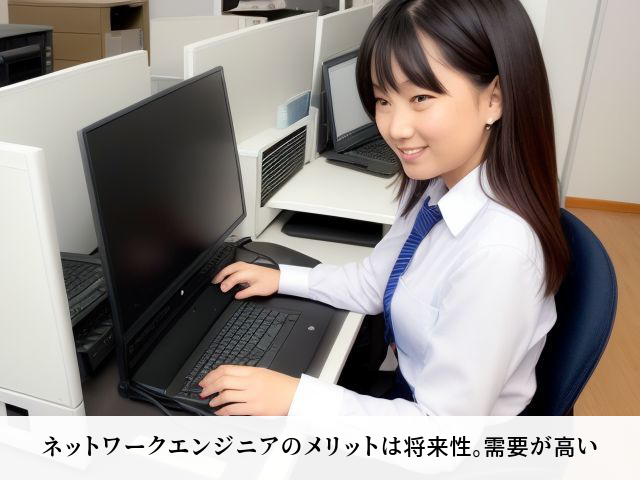 ネットワークエンジニアのメリットは将来性。</p><noscript><img src=